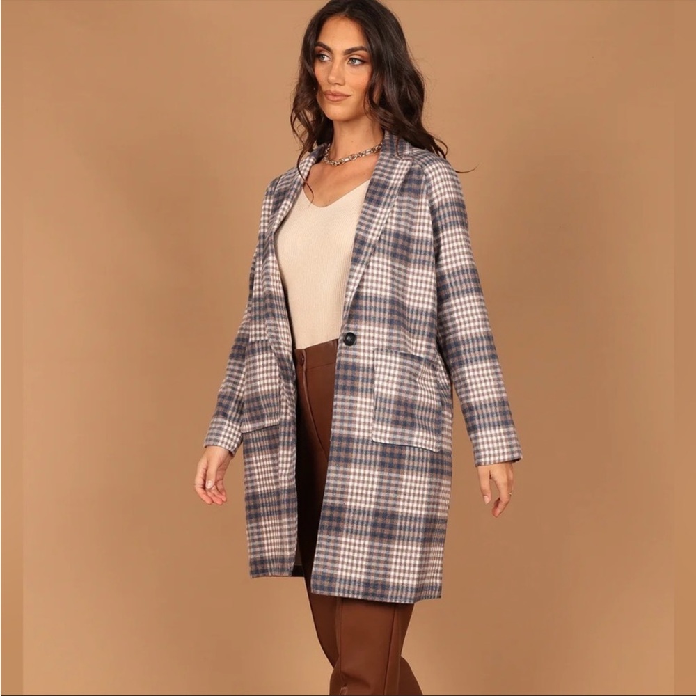 Petal & Pup Plaid Pea Coat
